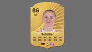 Schuller leads the attack for Bayern Munich women's team (Image via EA Sports)